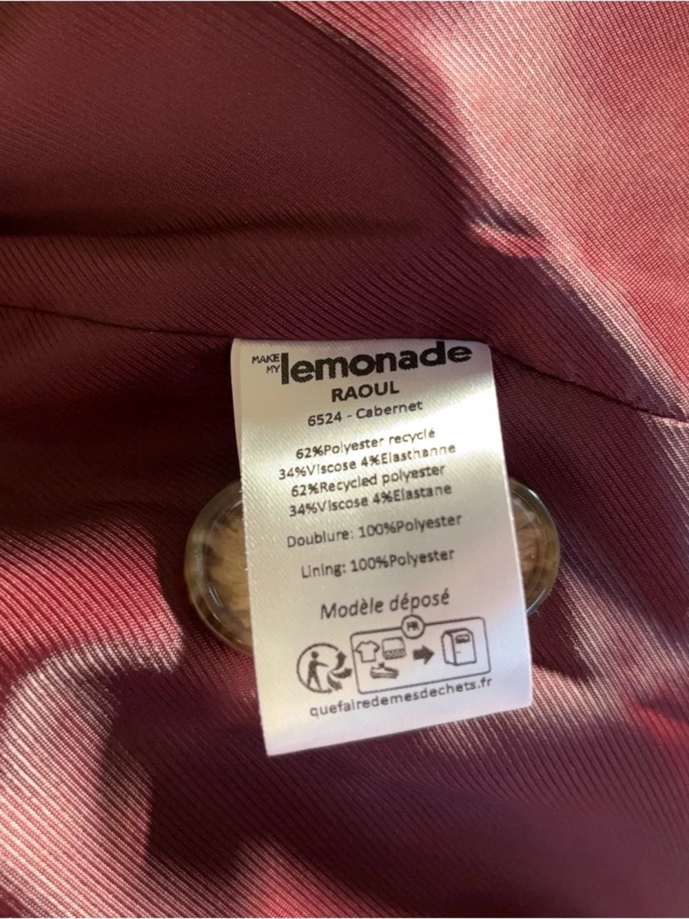 Raoul Trench Jacket in Cabernet - Picture 9 of 12